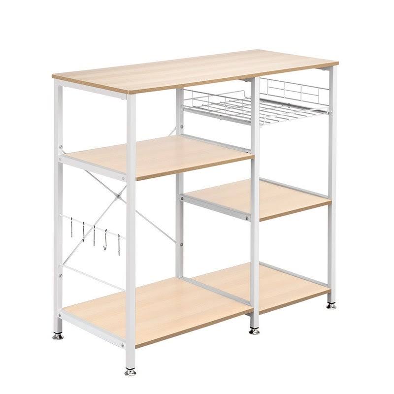 White Oak 3-Tier Metal Baker's Rack D4359