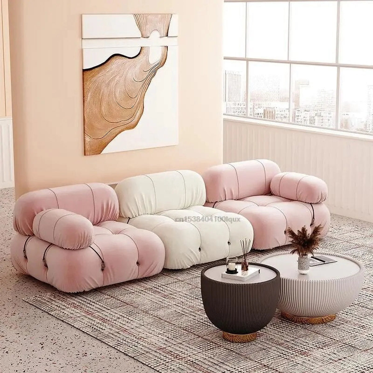 Convertible Sectional Sofa Set Y1683