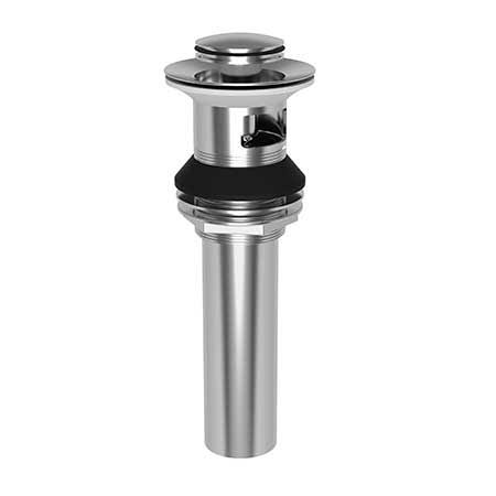 Lavatory Push Pop-Up Drain Assembly with Overflow Satin Gold U753