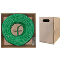 Cat6 UTP Solid Bulk Cable 1000 ft Green F566