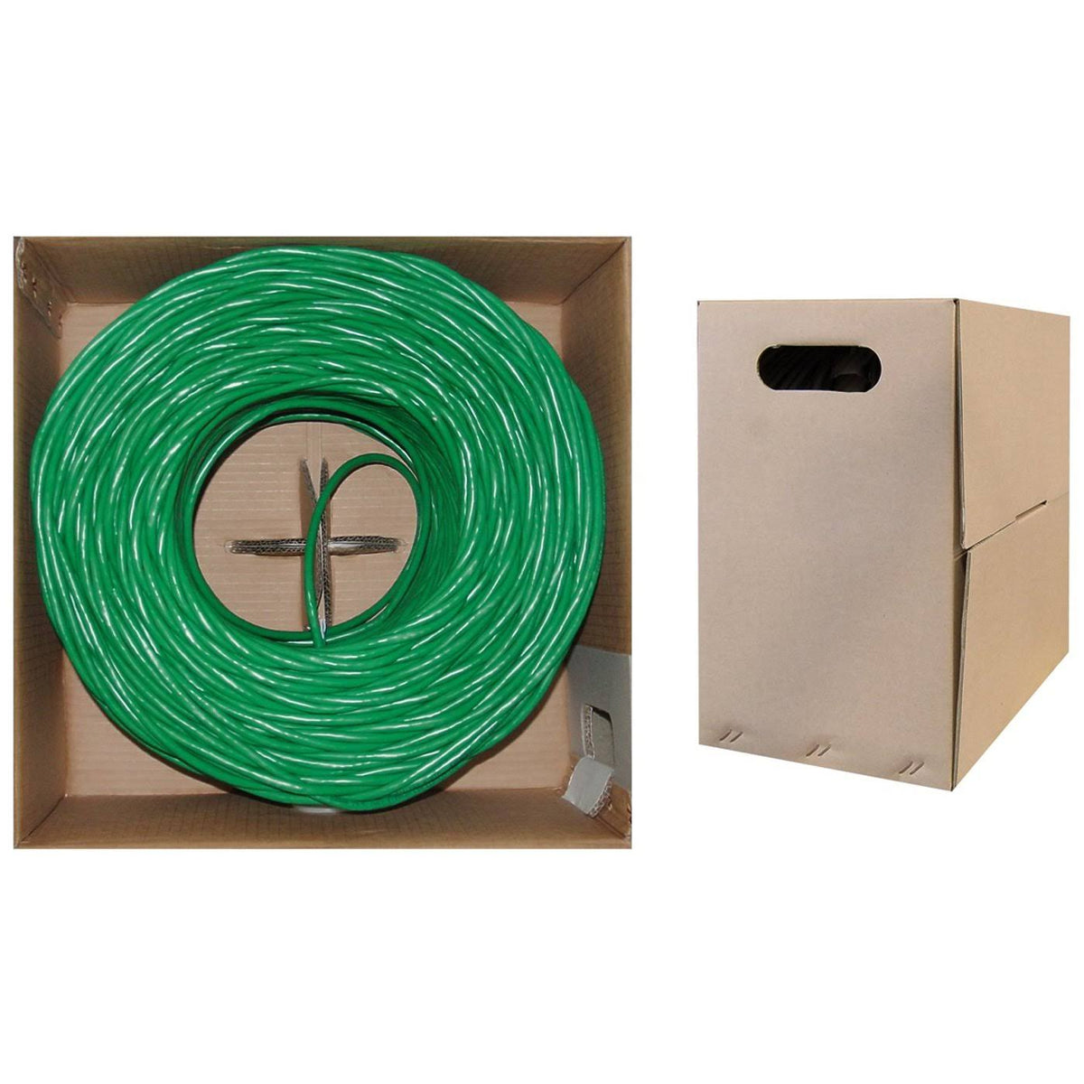 Cat6 UTP Solid Bulk Cable 1000 ft Green F566