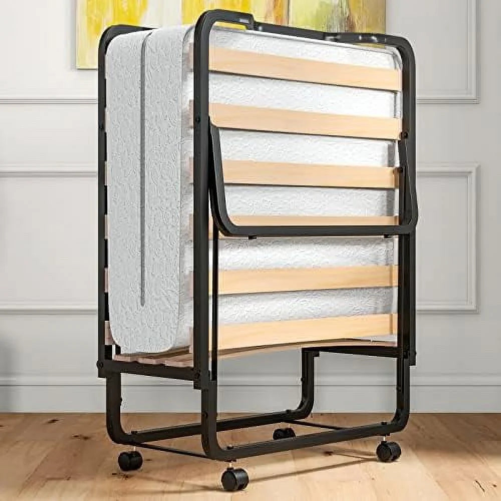 Folding Bed with 4 Inch Memory Foam Mattress N250646