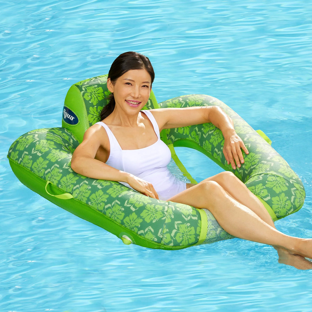 Green + Teal Fern Pool Lounge Chair Float M957964