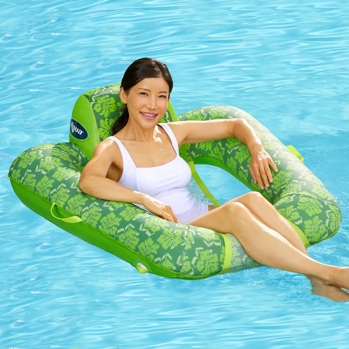 Green + Teal Fern Pool Lounge Chair Float M957964