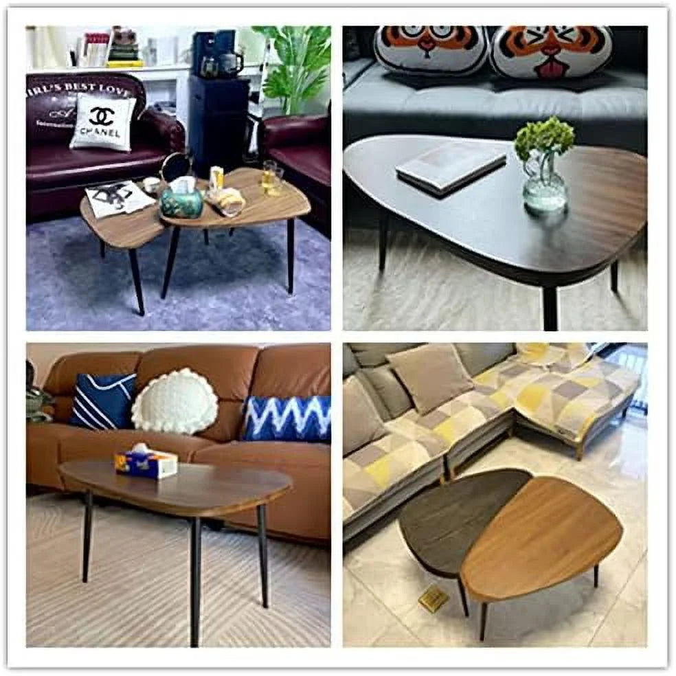 Scandinavian Wood Coffee Table Set of 2 L45540