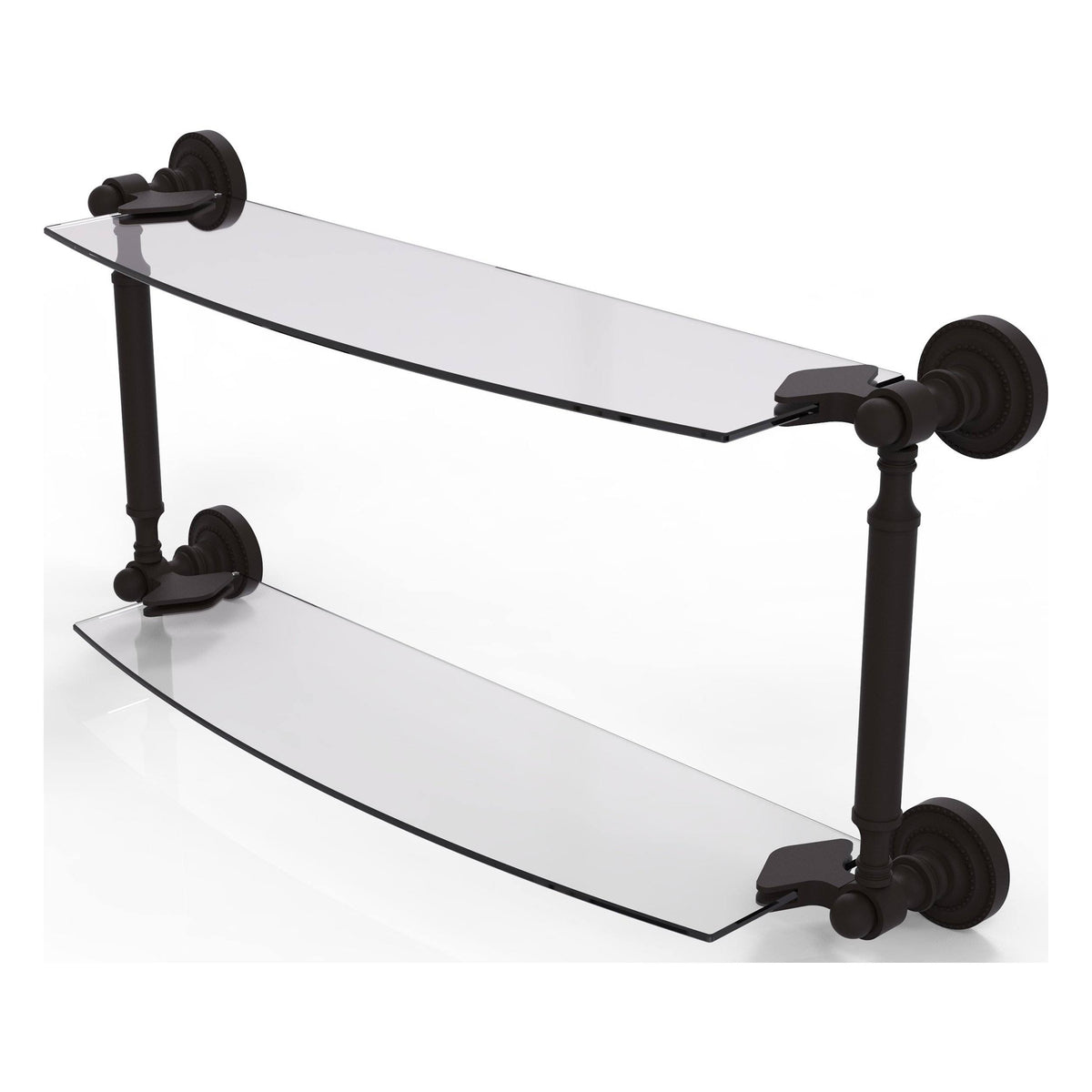 18x22 Two Tiered Glass Shelf Oil Rubbed Bronze O16387