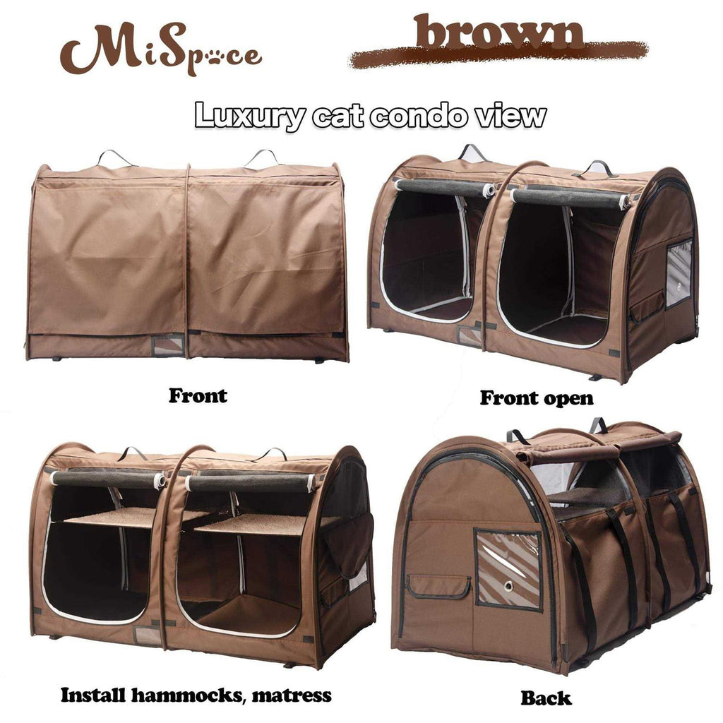 Portable Twin Compartment Cat Cage/Condo U900
