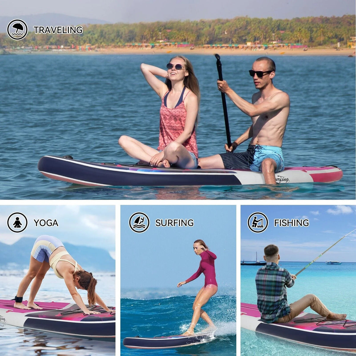 11 Ft Blue Inflatable Paddle Board C164759