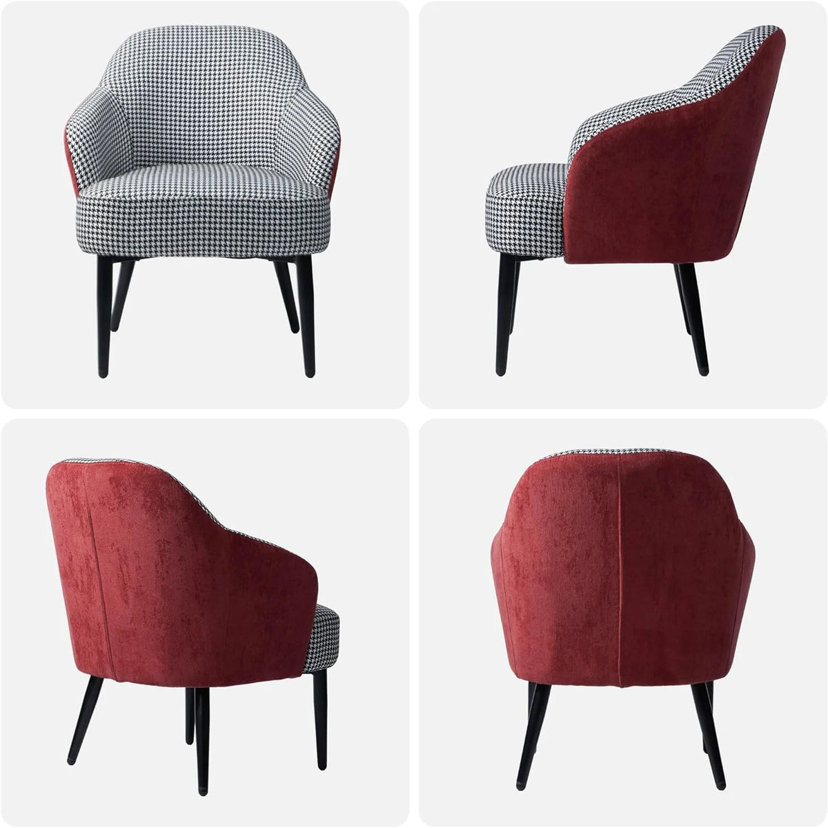 Houndstooth Upholstered Accent Chair B1515