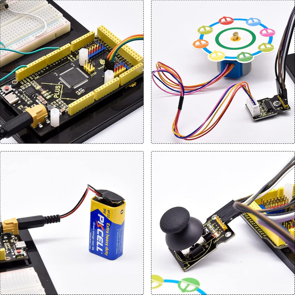 Starter Kit for Arduino MEGA Plus 2560 Board, Electronics Kit, Pack of 2 Y459326