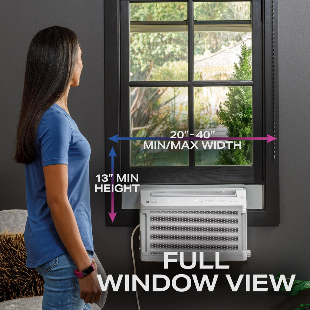 8,000 BTU Smart Window-Mounted Air Conditioner with Wi-Fi N88936