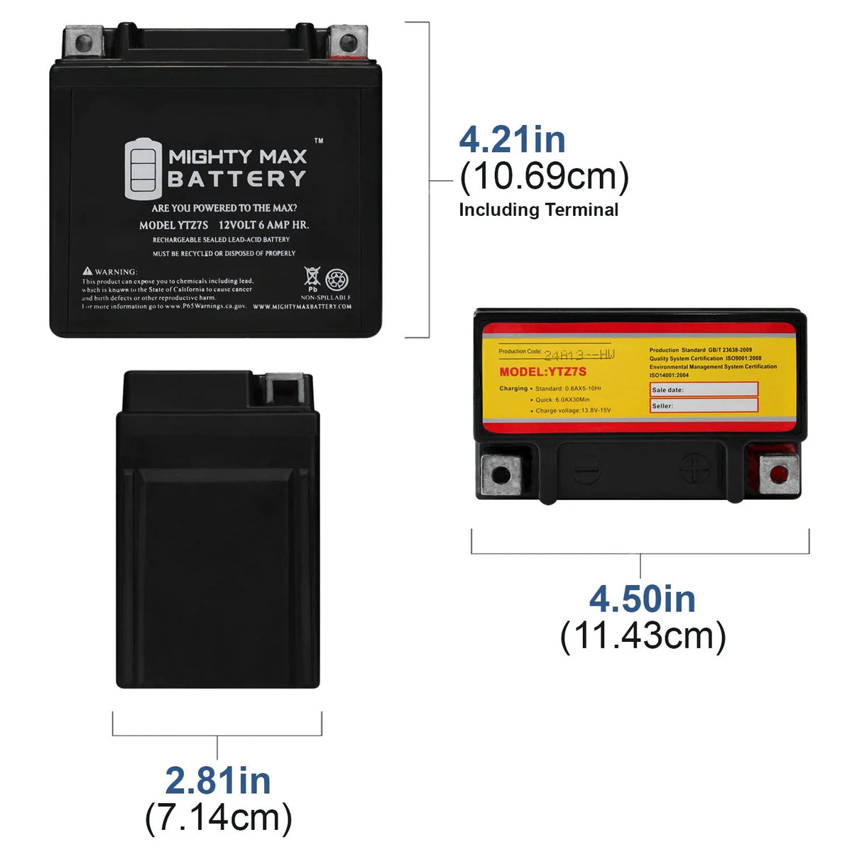 2 Pack 12V 6AH Replacement Battery Y132