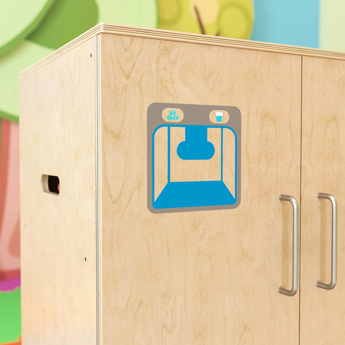 Children's Wooden Kitchen Refrigerator T9686
