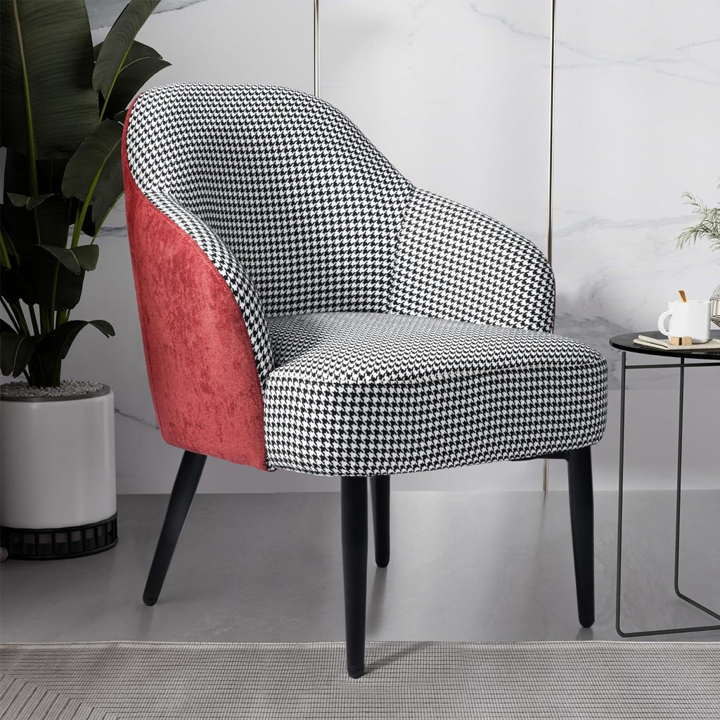 Houndstooth Upholstered Accent Chair B1515
