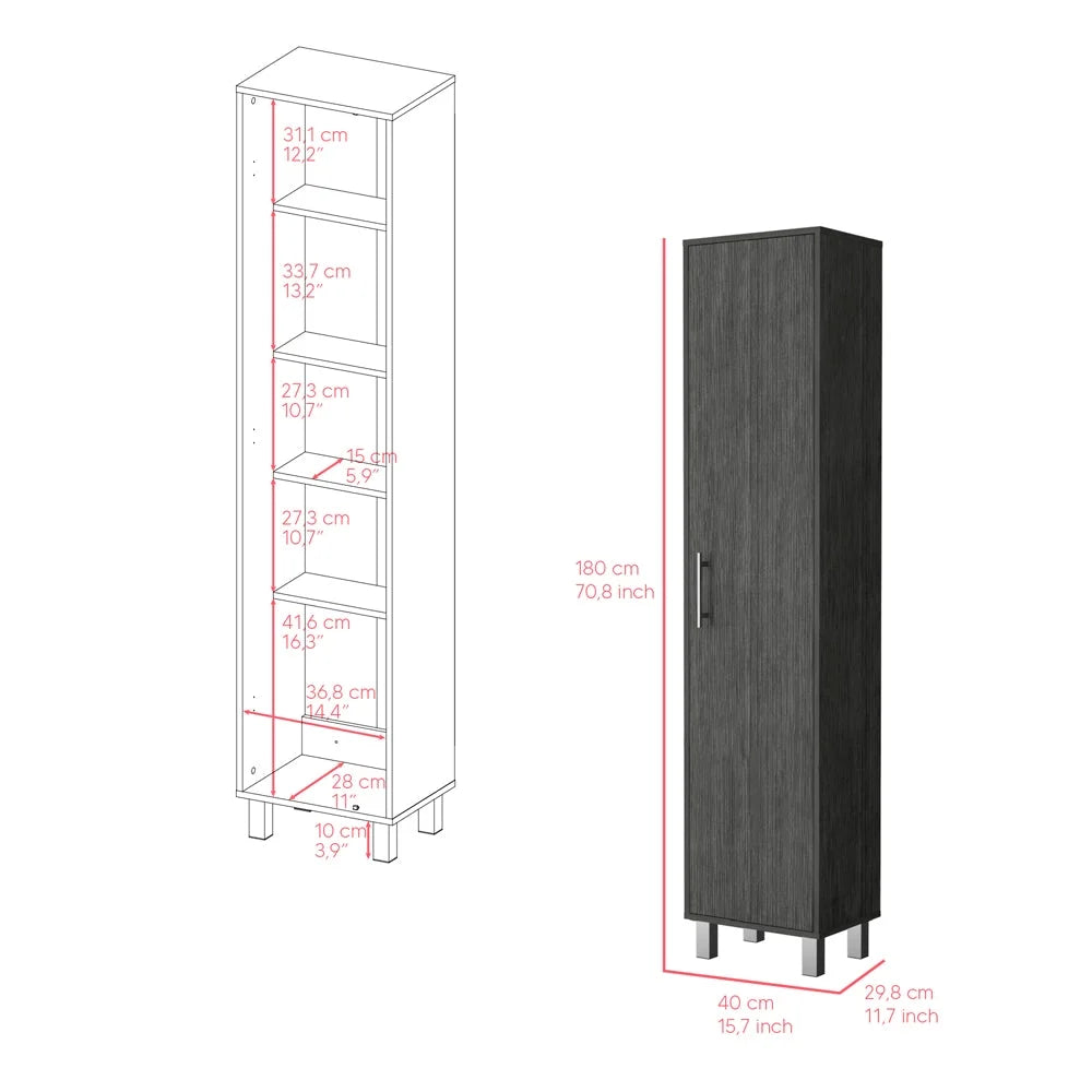 Smokey Oak Cabinet Storage K467511