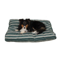Faux Gusset Pet Bed - Green Stripe Small F221427