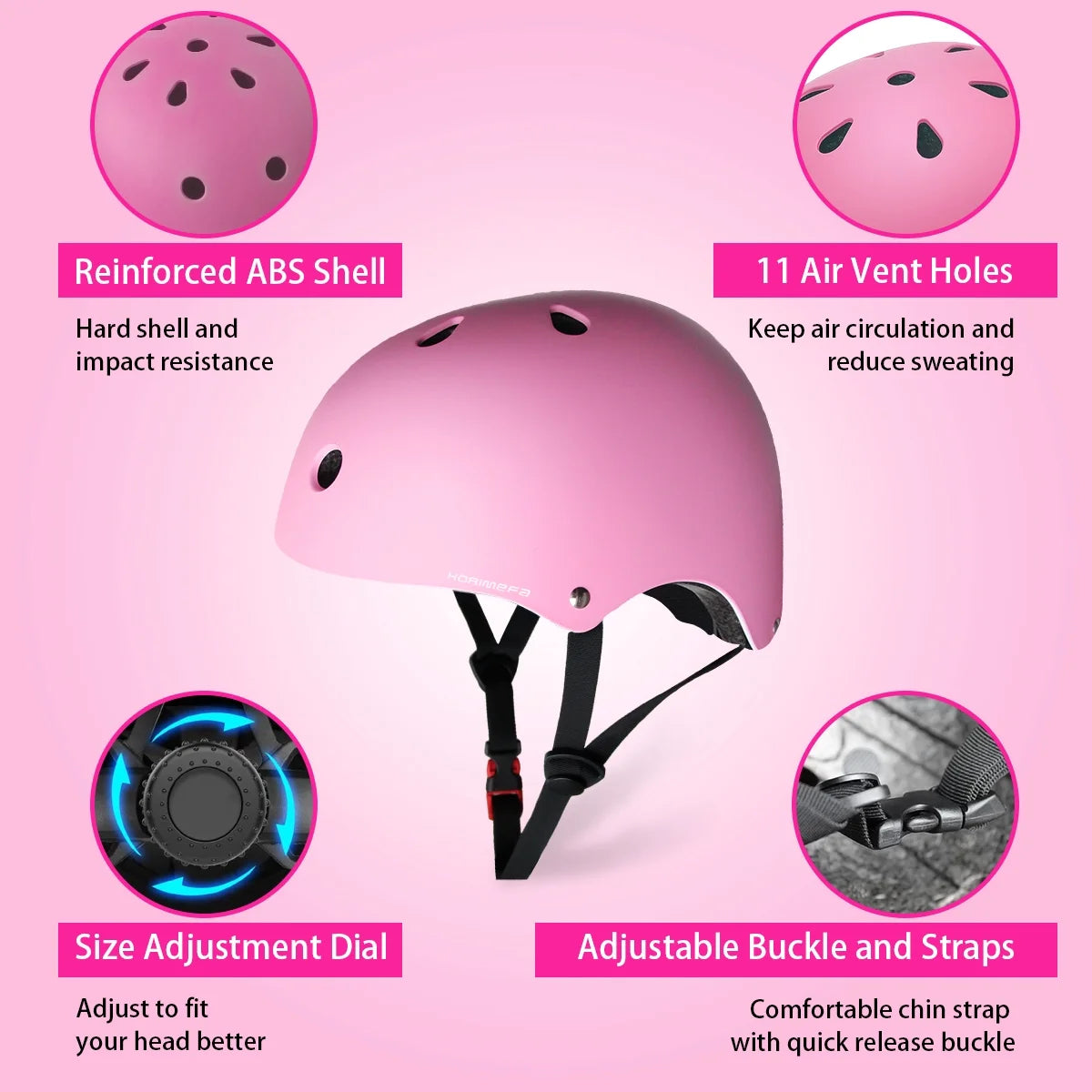 Kids Bike Helmet with Knee Elbow Pads Wrist Guards S9522
