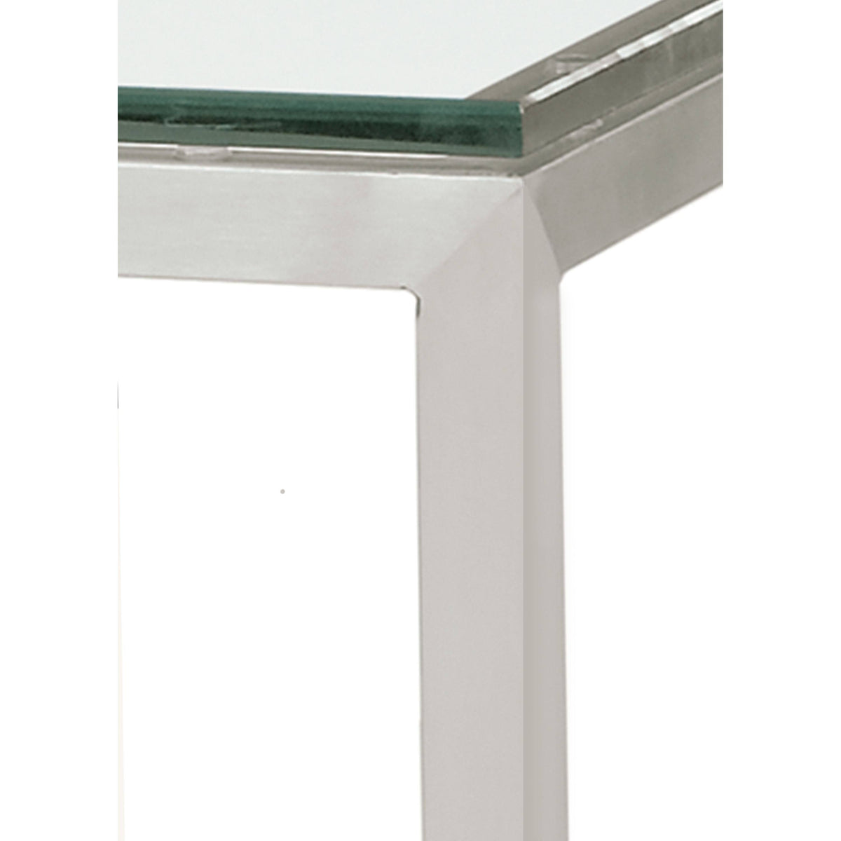 Clear Tempered Glass Bar Table with White Base O20653