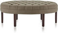 Light Brown Upholstered Ottoman Bench K240