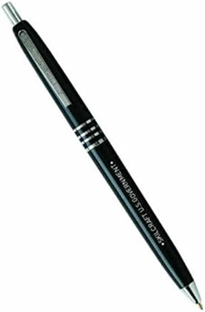 Retractable Black Barrel Medium Point Ball Point Pen, Black Ink, Pack of 36 D389242
