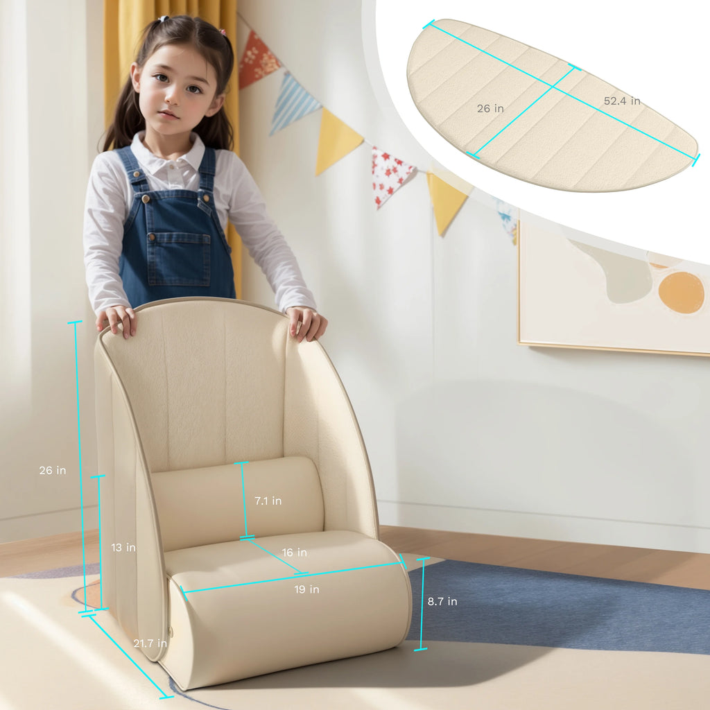 Creative Kids Floor Cushion Sofa Chair with Removable Blanket G15793