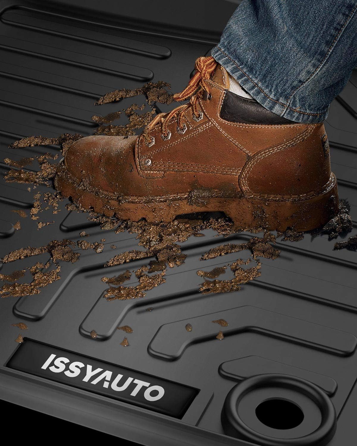 All Weather TPE Rubber Floor Mats Front & Rear Full Set L133