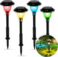 8 Packs Warm White LED Solar Pathway Lights O9192