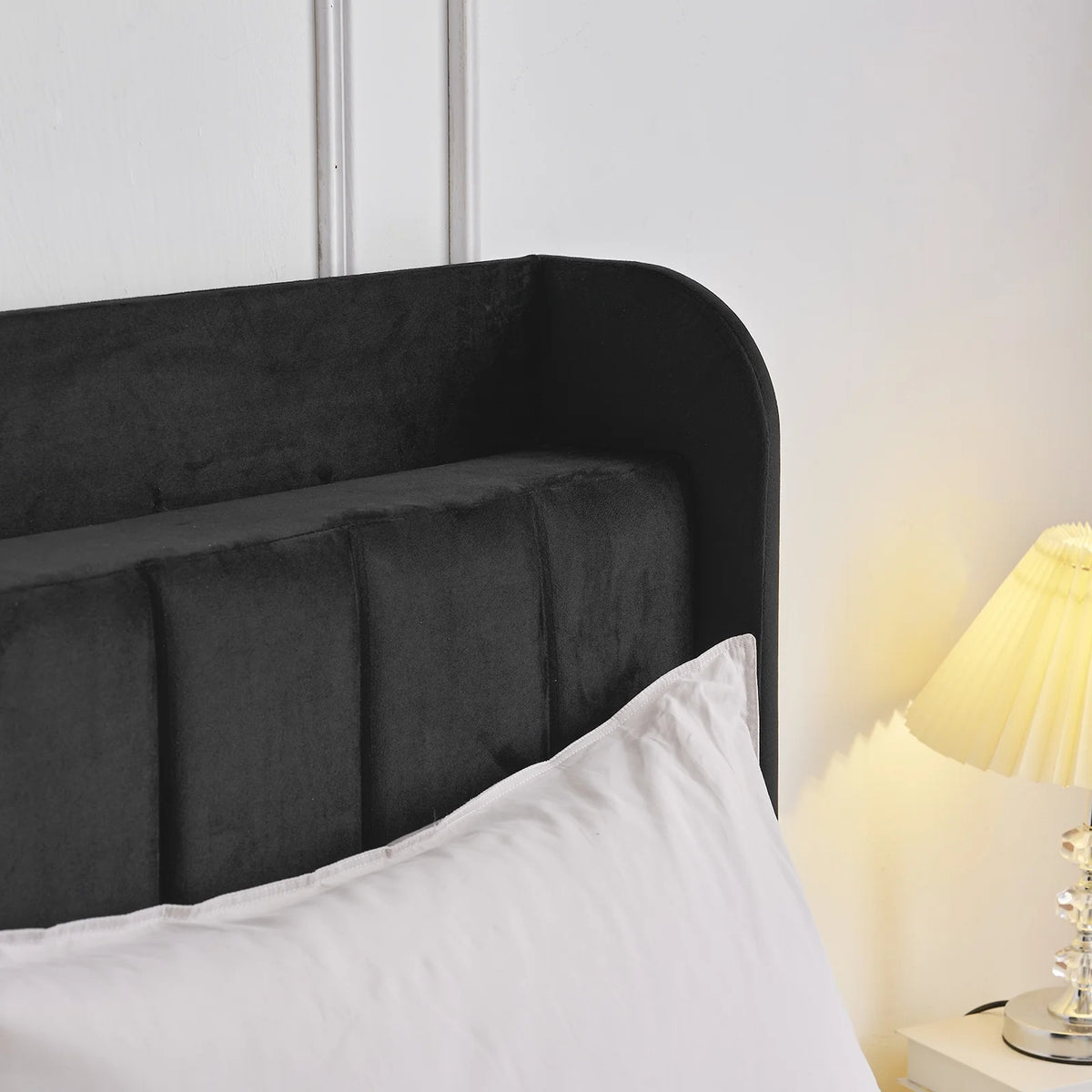 Queen Bed Frame with Charging Station and Upholstered Headboard B569