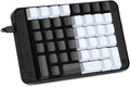 Single-Handed Programmable Mechanical Keyboard with Gateron Red Switch, 46 Programmable Keys, 8 Macro Keys, PBT Keycap Z185