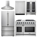 48 Gas Range, Range Hood, Refrigerator, Dishwasher, Wine Cooler D27642