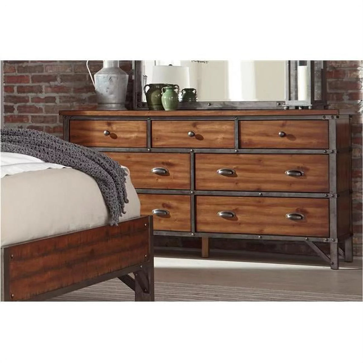 Rustic Brown Dresser R3316