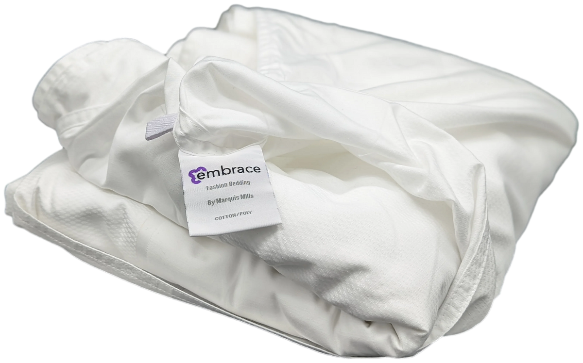 Jacquard White Top Sheet with Pocket 86 x 92 Full Z732747