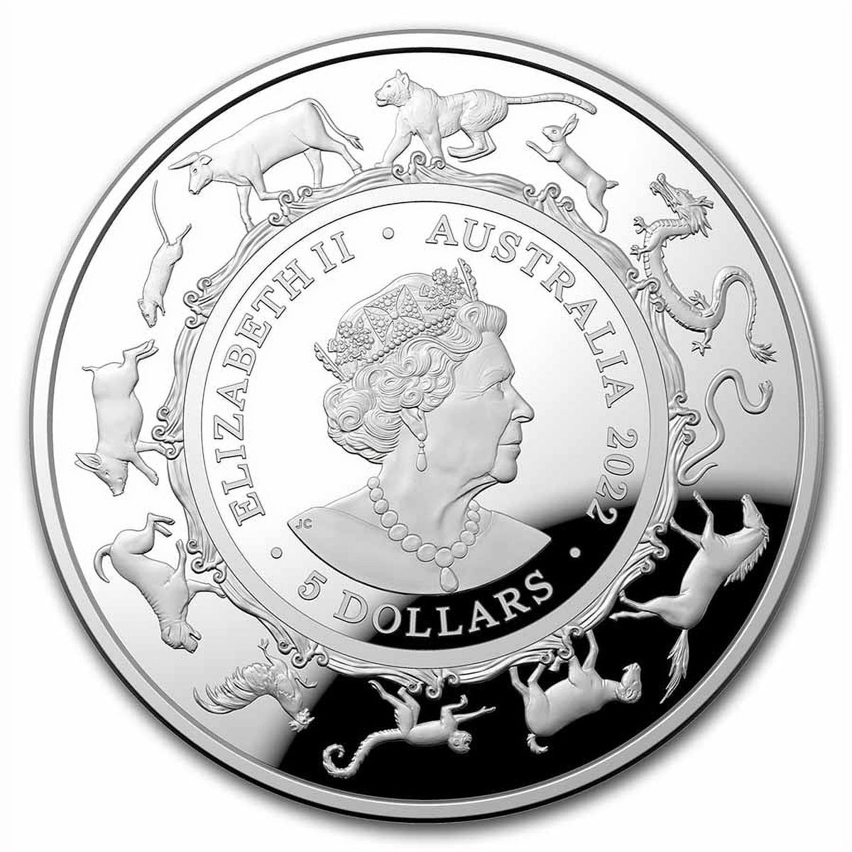 1 oz Silver Lunar Year of the Tiger Domed Proof Coin O17626