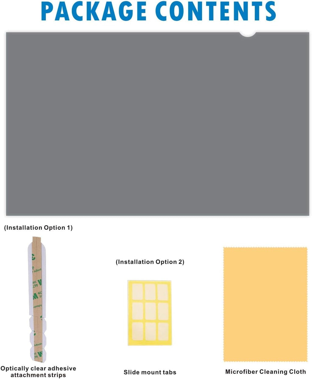 19.5-Inch Widescreen Privacy Screen Filter Pack of 2 W3758