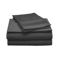 Black Sateen Weave Sheet Set California King O6524