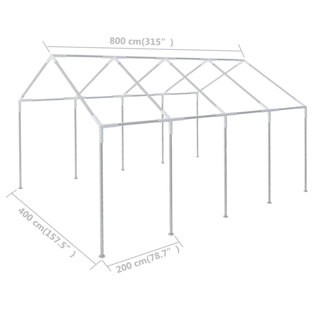 26.2ft x 13.1ft Steel Gazebo Tent Frame P801808