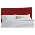 Red California King Upholstered Panel Headboard X3565