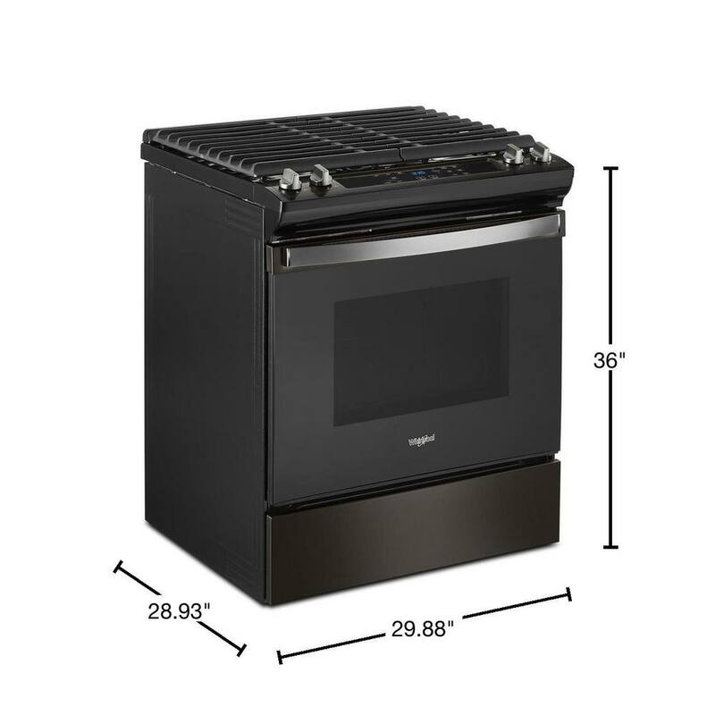 Black Stainless Gas Range F822