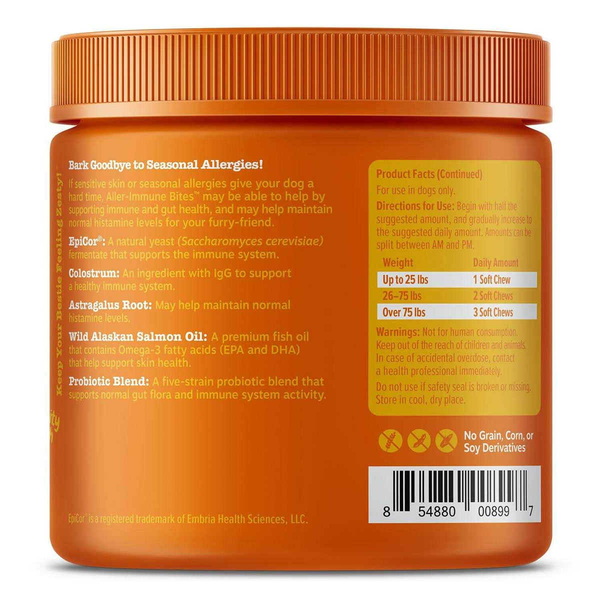 Salmon Allergy & Immune Bites for Dogs C547