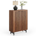 6-Tier Wooden Shoe Cabinet with Doors and Adjustable Shelves E904417