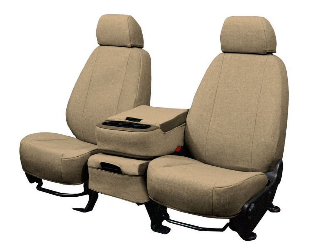 Beige Tweed Front Bucket Seat Covers M11636