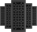 Black Iron 4x10 Inch Floor Register, 5 Count A779183