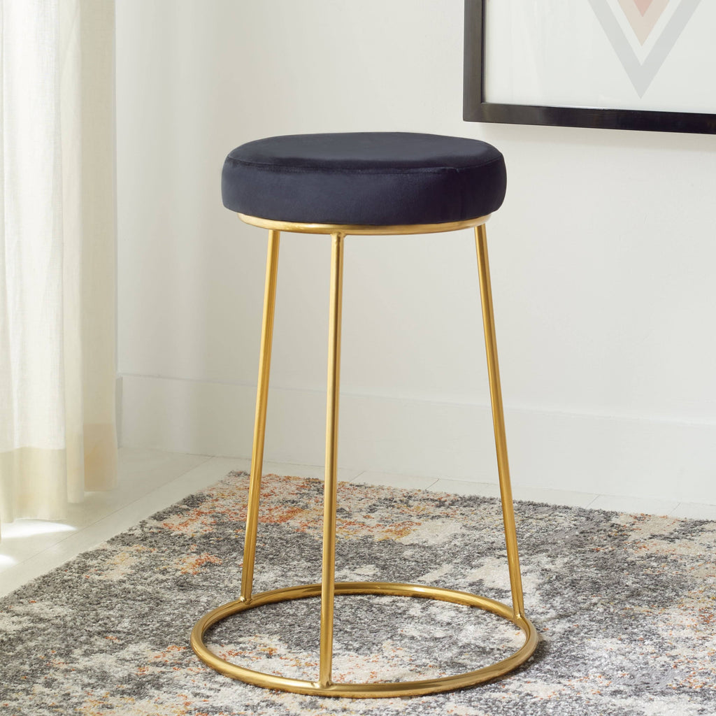 Black Round Counter Stool X1346