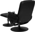 Black Leather Massaging Recliner Y42700