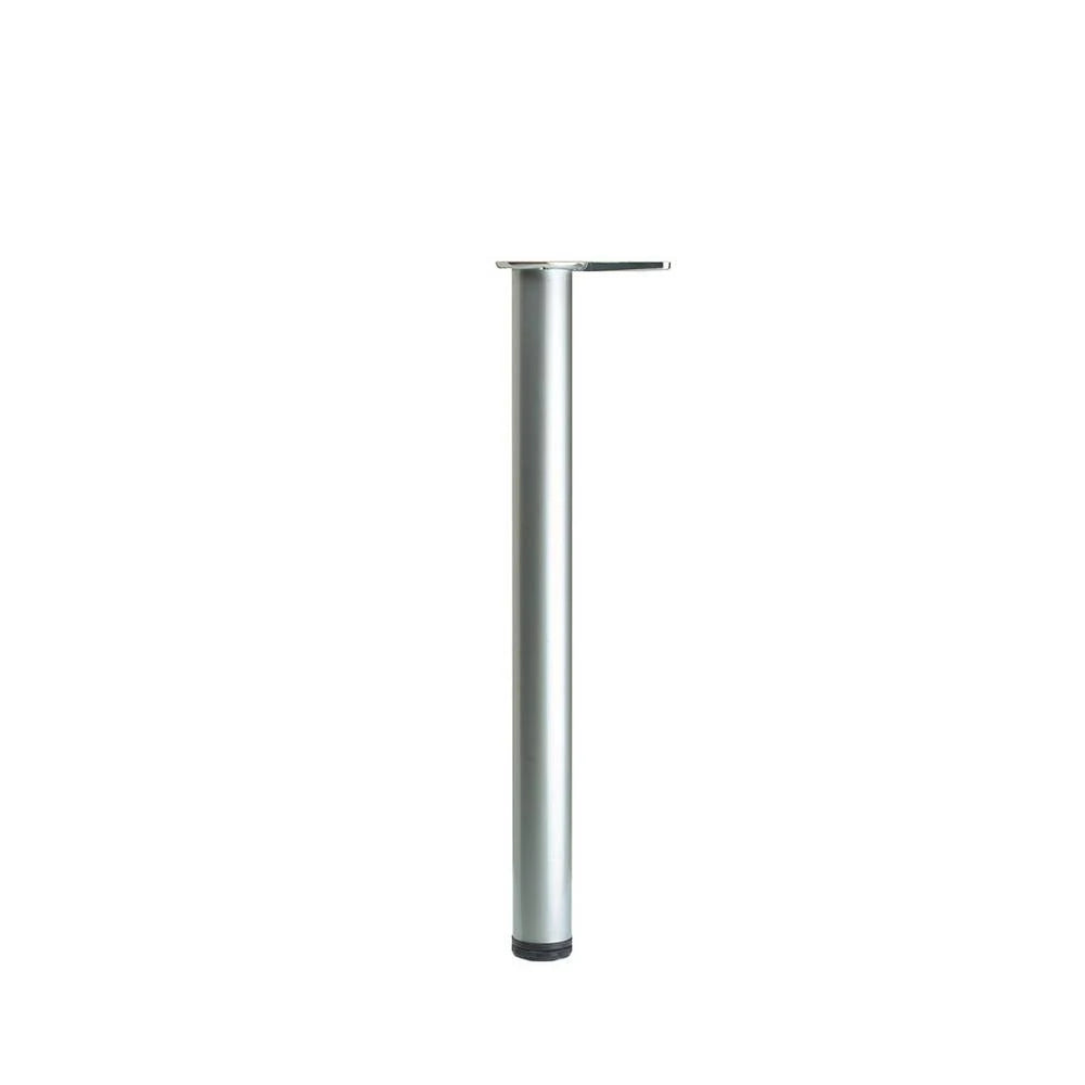 Tall Round Metal Table Leg with Adjustable Height S87055