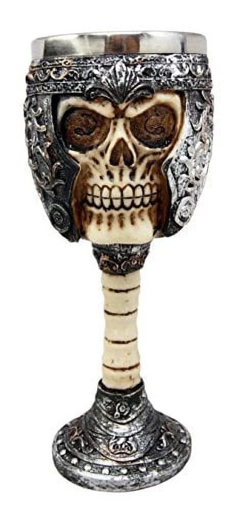 Skull Wine Goblet Chalice Cup 6oz P626