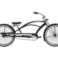 26" Matte Black Beach Cruiser Bicycle E306445