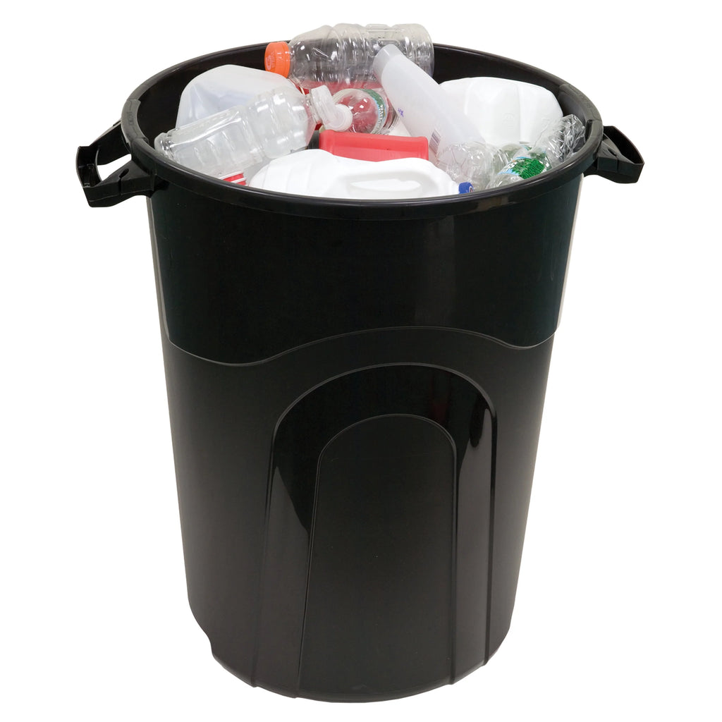 32 Gallon Heavy Duty Plastic Garbage Can with Lid I324