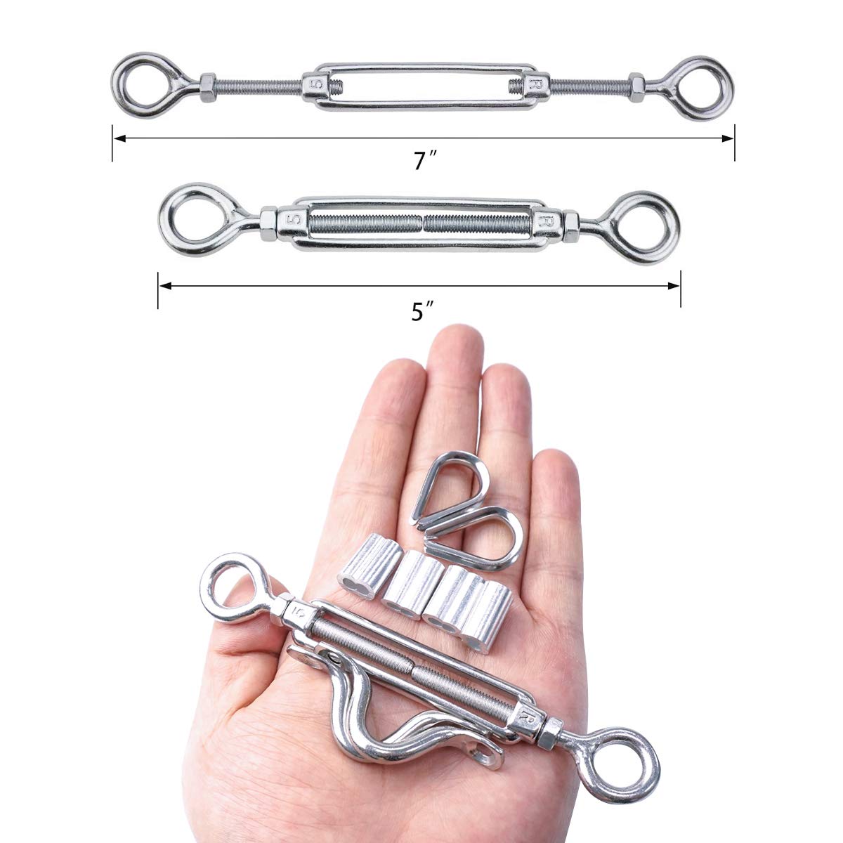 1/8 Cable Railing Kit with 400ft Stainless Steel Cable Wire S3812