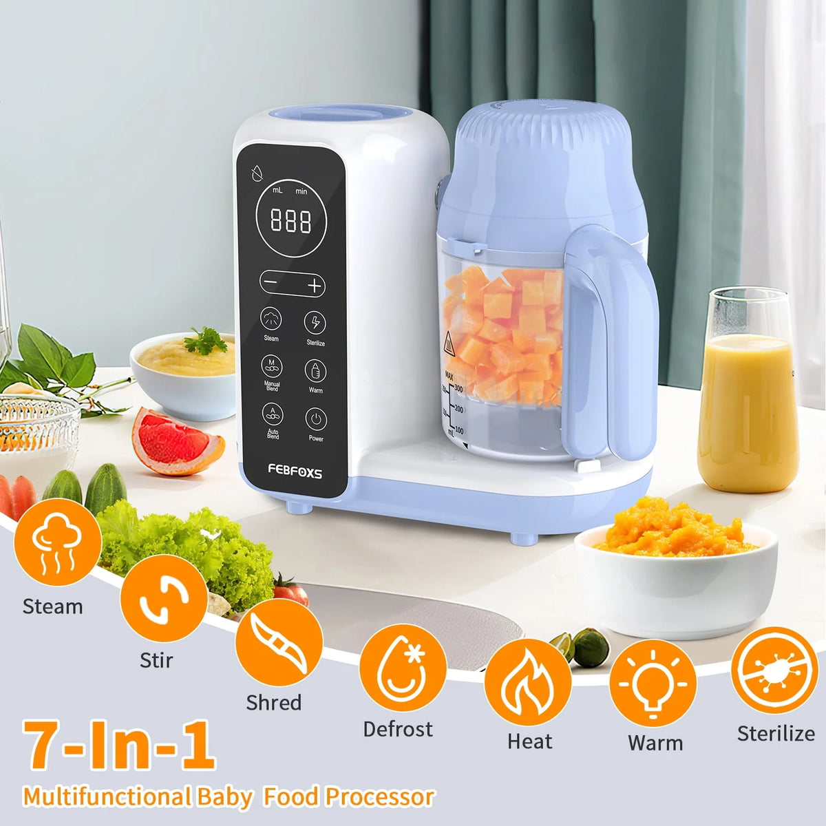 Blue Multi-Function Baby Food Maker D936103